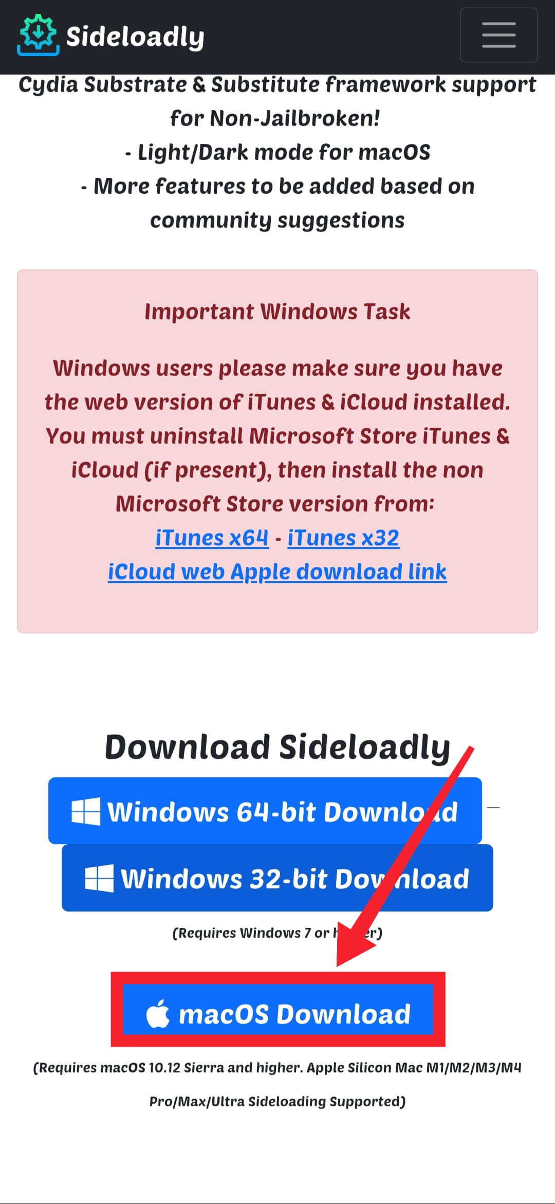 Download Sideloadly Tool