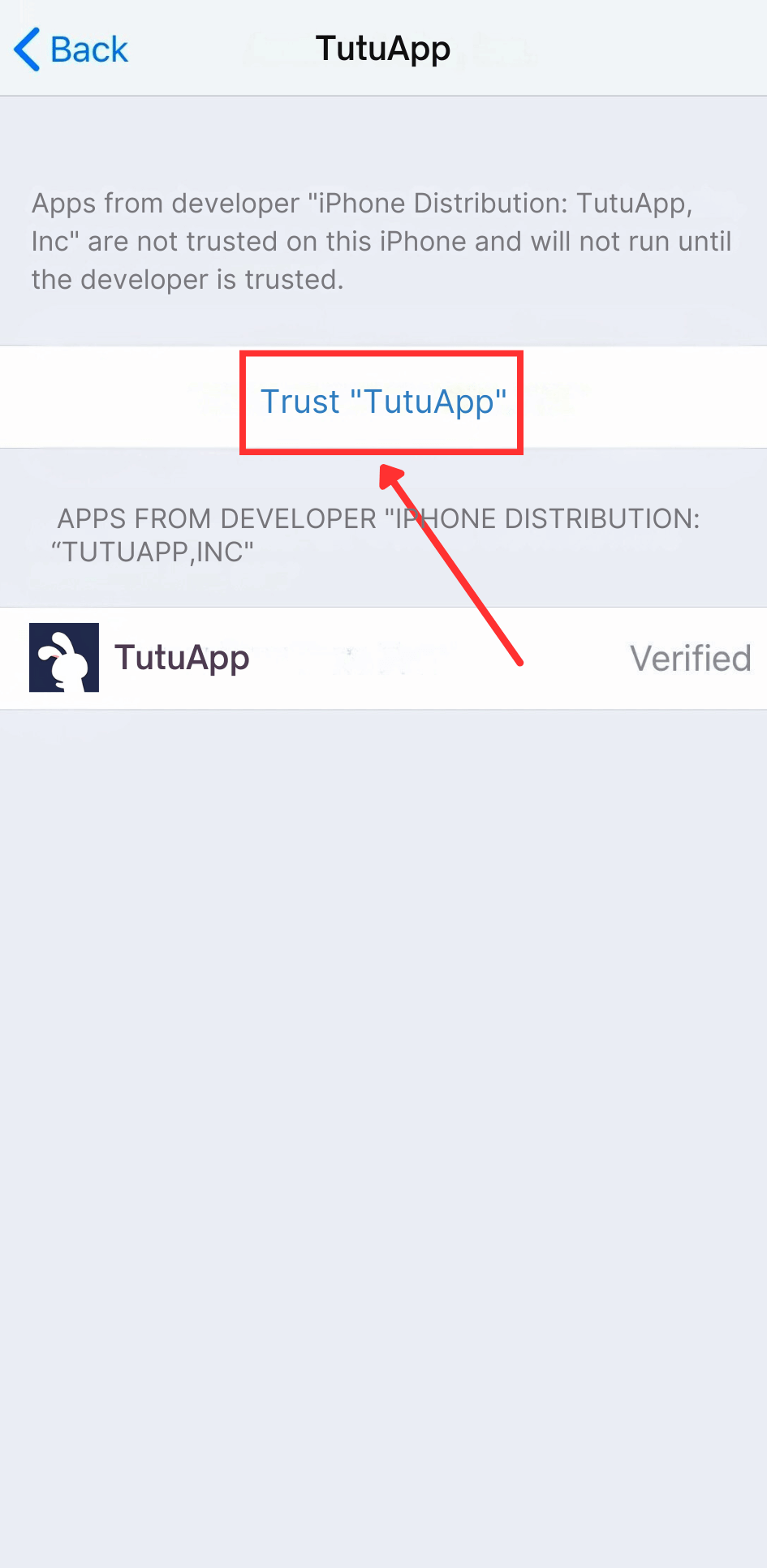 Trust TutuApp Profile