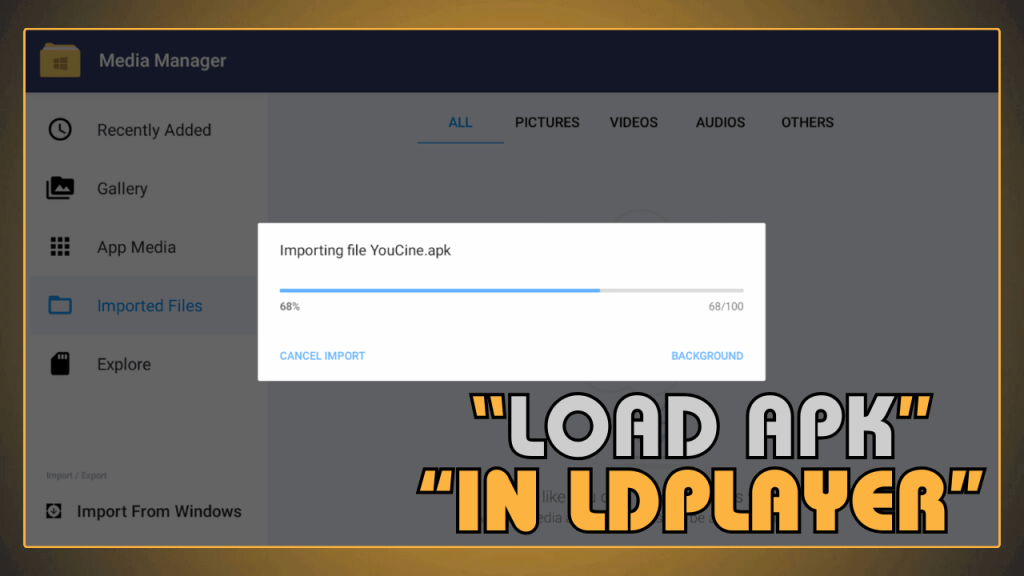 Load APK in LDPlayer