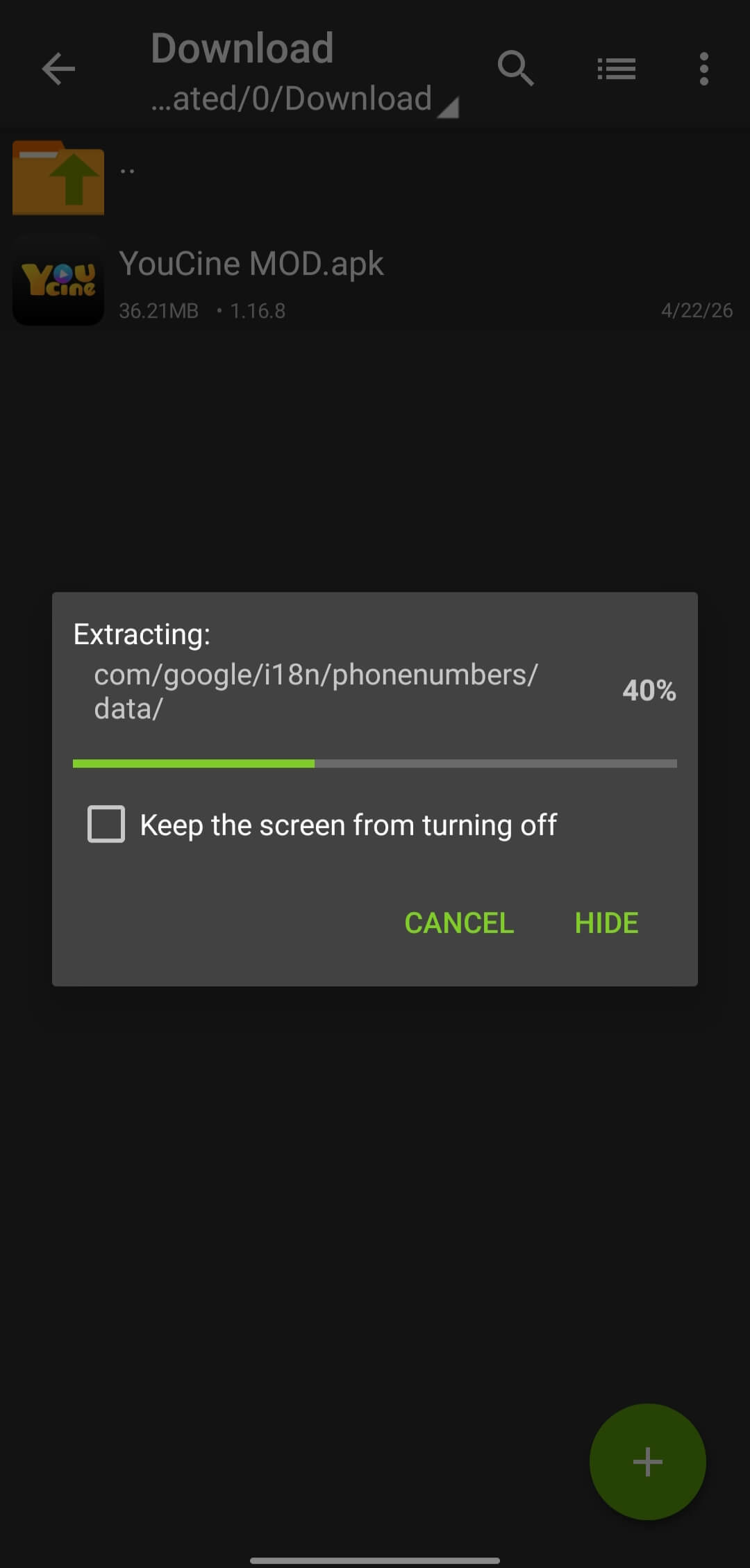 Extract XAPK File Using Zarchiver