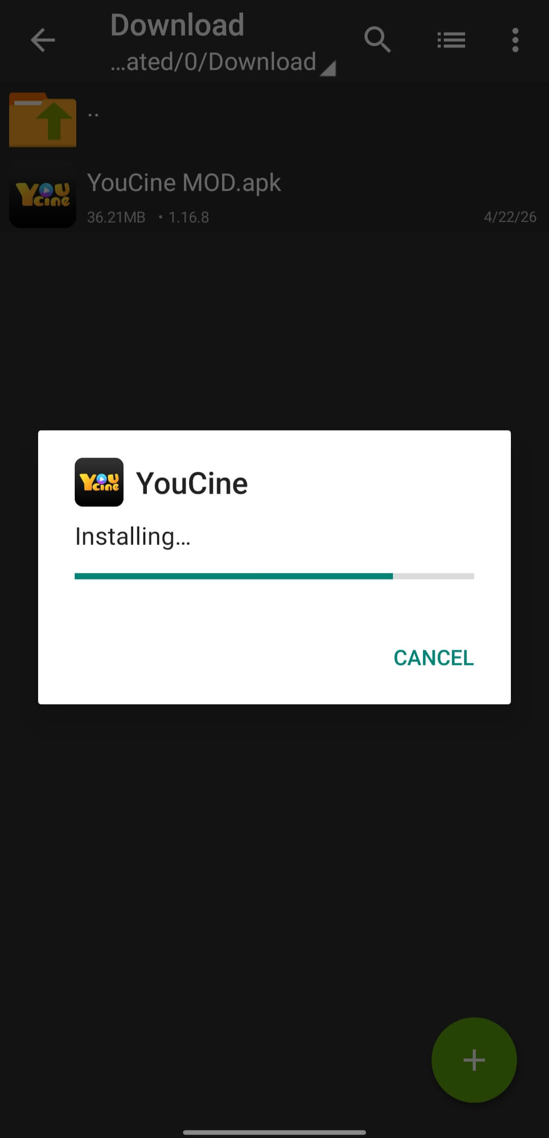 Install Base APK File