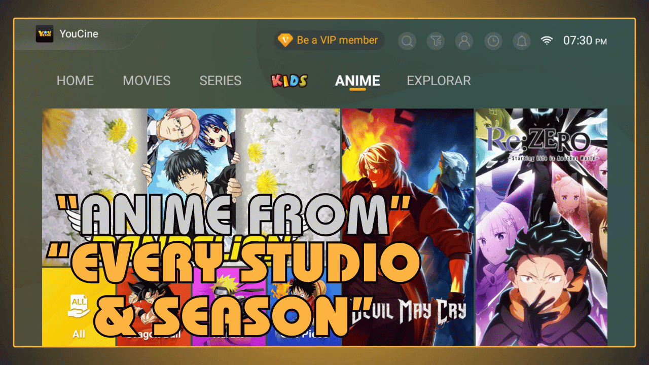 Anime from Every Studio and Season