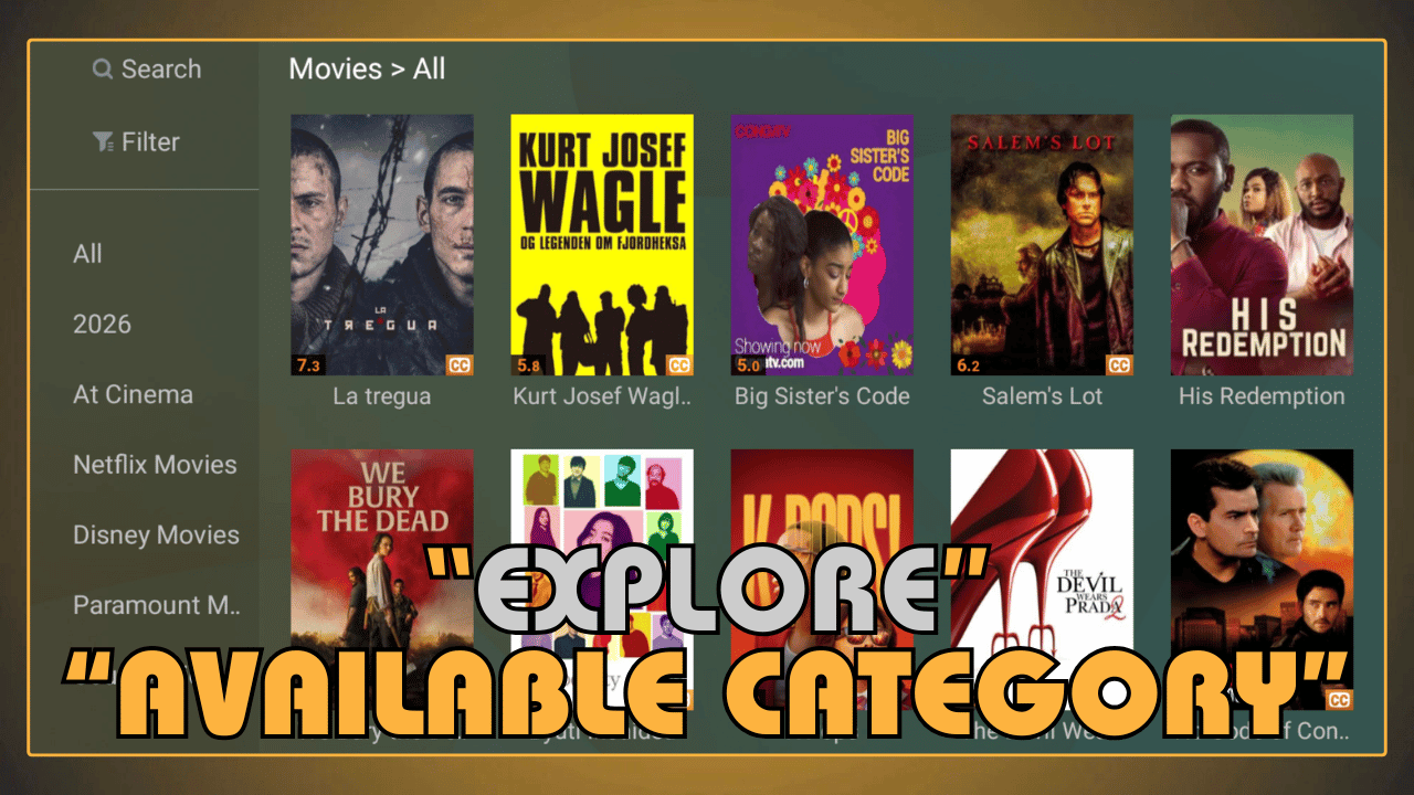 Explore Available Categories