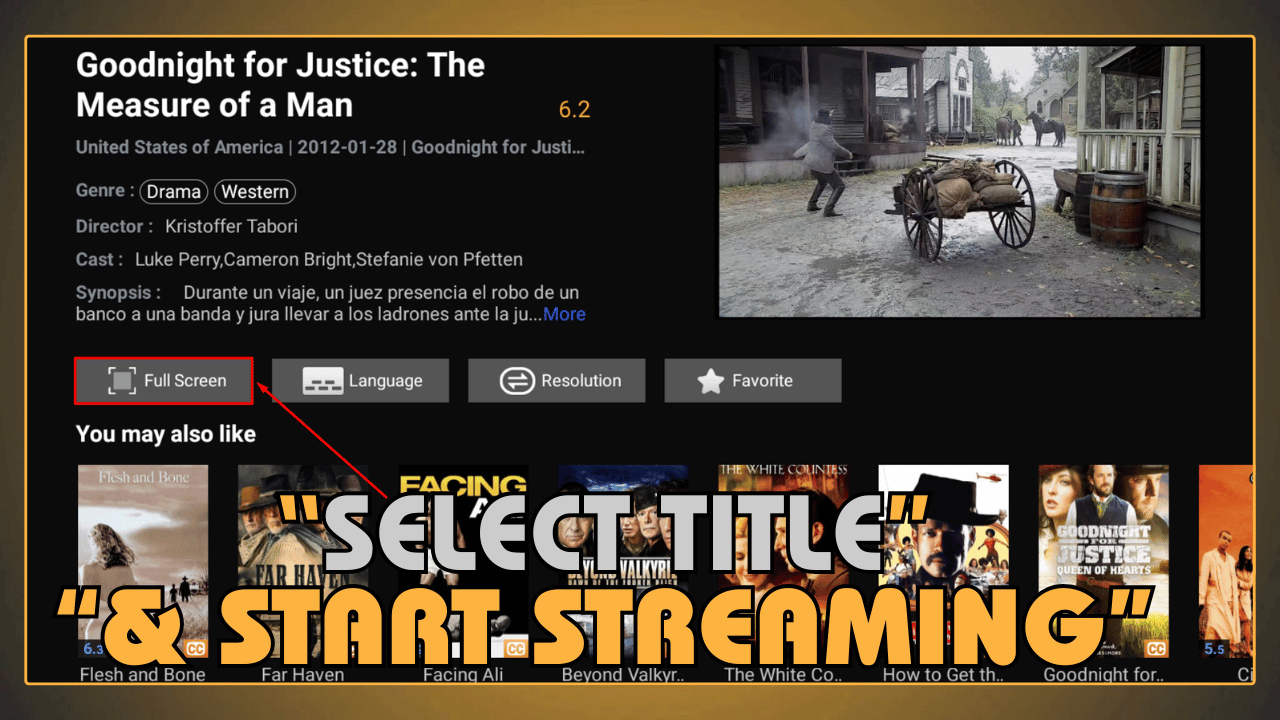 Select a Title and Start Streaming