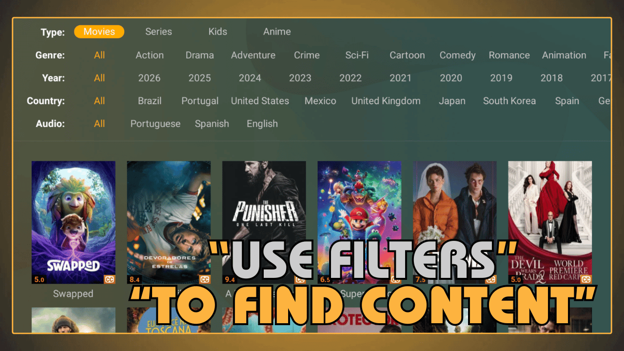 Use Filters to Find Content Faster