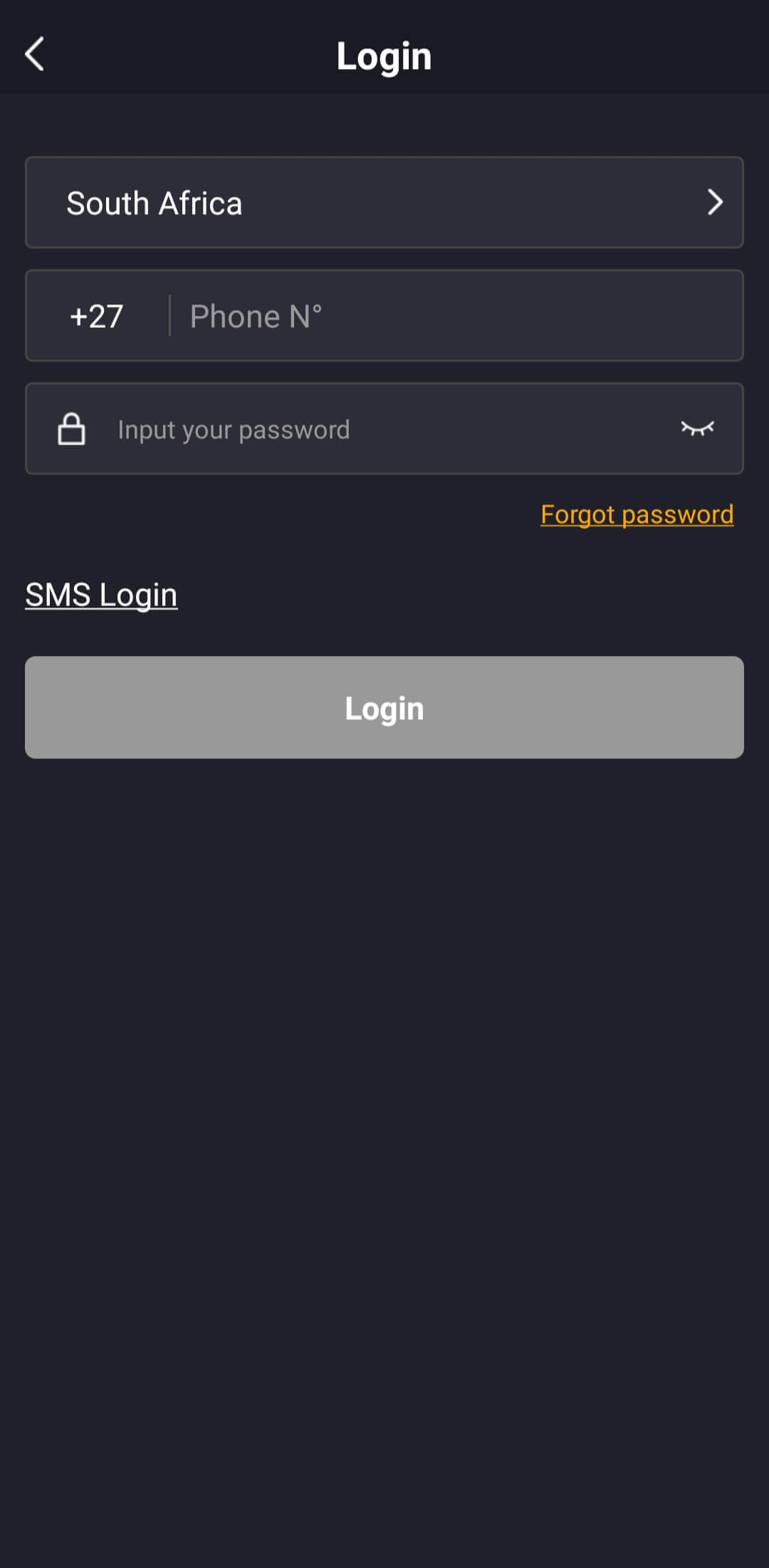 YouCine Login with Phone Number