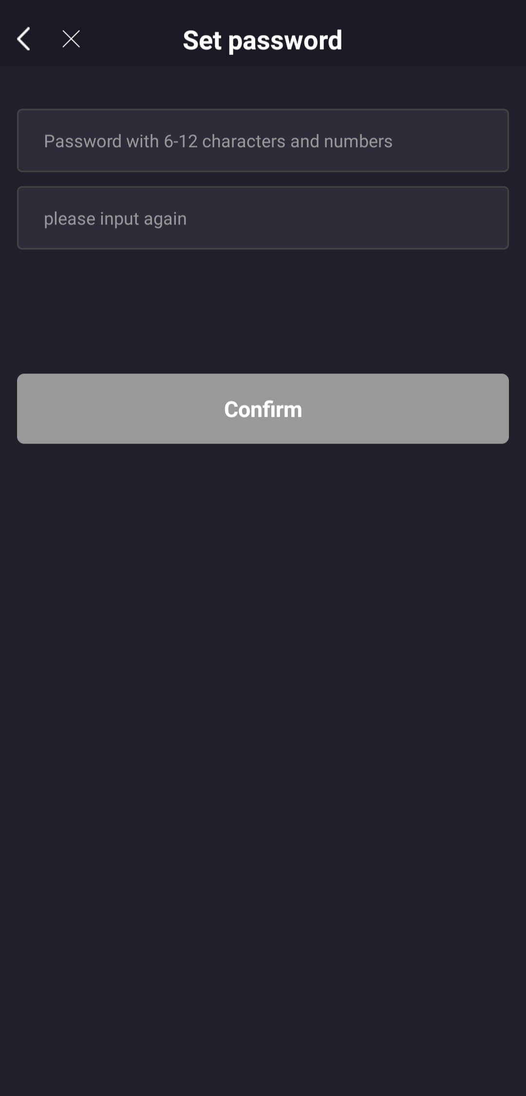 Set a New Password and Log Back In