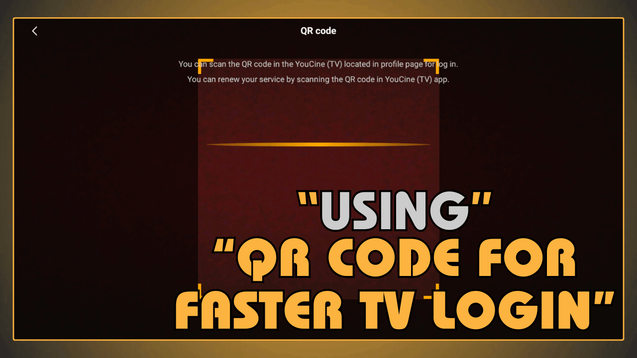 Using QR Code for Faster TV Login